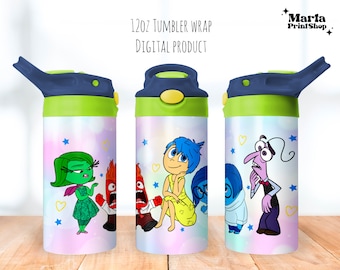 Cartoon Sippy Cup Tumbler 12oz, Spring Sippy Cup Flip Top 12oz