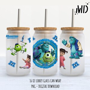 Monsters Libbey 16oz - Sublimation Design - Sublimation Design Digital Download - PNG