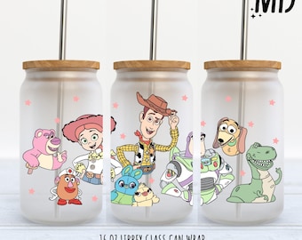 Story Friends Libbey 473 ml Wrap - Sublimeringsdesign - Story Friends burkglas 473 ml - Sublimeringsdesign digital nedladdning - PNG