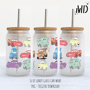 Cars Libbey 16oz - Sublimation Design - Sublimation Design Digital Download - PNG
