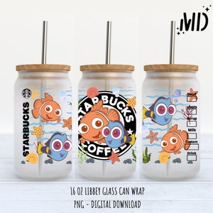 Under the Sea Libbey 16oz - Sublimation Design - Fish Sublimation Design Digital Download - PNG