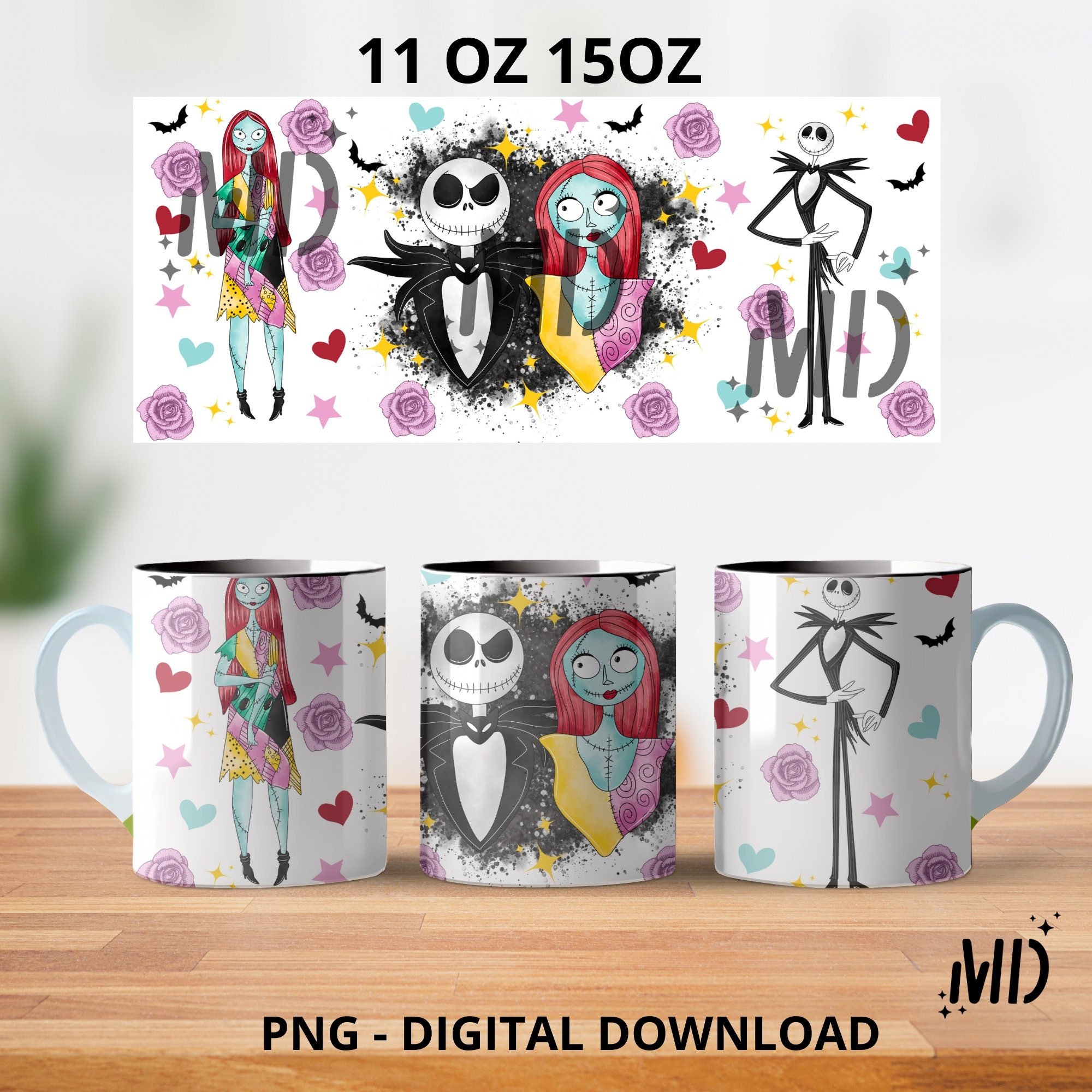 Halloween Mug 11oz and 15oz, Retro Spring Coffe Mug 11oz and 15oz, Mug sublimation Design