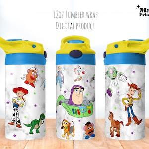 Cartoon Tumbler png, Toy World Sippy Cup 12oz, Boy Flip Top Tumbler 12oz