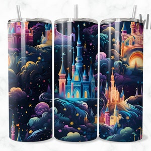 Magical Castle Tumbler 20oz, Mouse Skinny Tumbler 20oz, Magical Tumbler 20oz