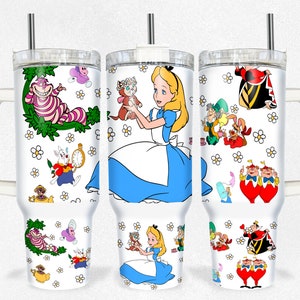 Magical Snacks 40oz Tumbler Wrap Png, Cartoon Characters 2 Stück 40oz Tumbler Png, Frühling Cartoon 40oz Tumbler Png Sublimation Design