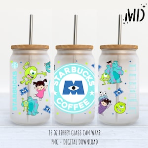 Monsters Libbey 16 Unzen - Sublimation Design - Sublimation Design Digital Download - PNG