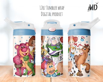 Kubek z kreskówek png, Kubek niekapek Toy World 12oz, Kubek z klapką dla chłopców 12oz