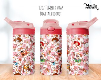 Cartoon Tumbler png, Toy World Sippy Cup 12oz, Boy Flip Top Tumbler 12oz