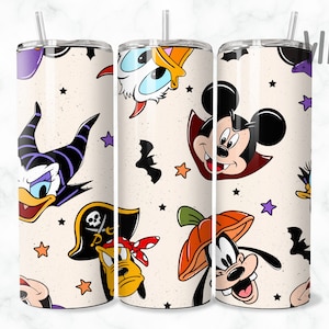 Halloween Tumbler Wrap, Magical Halloween Sublimation Design, 20 oz Skinny Tumbler Designs, Mouse Halloween Tumbler PNG, Digital Download