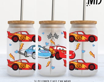 Cars Libbey 16oz - Diseño de sublimación - Diseño de sublimación Descarga digital - PNG