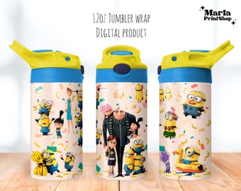 Cartoon Sippy Cup Tumbler 12oz, Spring Sippy Cup Flip Top 12oz