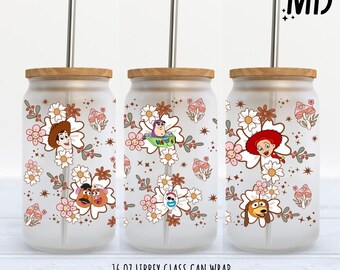 Story Friends Libbey 473 ml Wrap - Sublimeringsdesign - Story Friends burkglas 473 ml - Sublimeringsdesign digital nedladdning - PNG