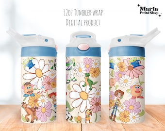 Cartoon Tumbler png, Toy World Sippy Cup 12oz, Boy Flip Top Tumbler 12oz
