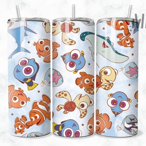 Under the Sea Tumbler PNG, Magical Fish Tumbler Wrap, Digital Download