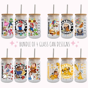 Paquete de 4 Libbey de flores de miel de primavera de 16 oz, lata de vidrio de flores de 16 oz, vaso de flores de verano