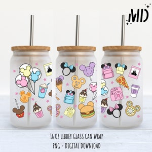 Magical Snacks png, Snacks libbey 16oz, Halloween Tumbler Wrap 16oz