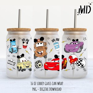 Cars Libbey 16oz - Sublimation Design - Sublimation Design Digital Download - PNG