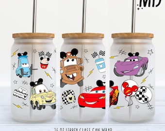 Cars Libbey 16oz - Diseño de sublimación - Descarga digital de diseño de sublimación - PNG