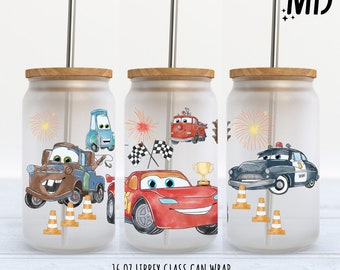 Cars Libbey 16oz - Diseño de sublimación - Diseño de sublimación Descarga digital - PNG