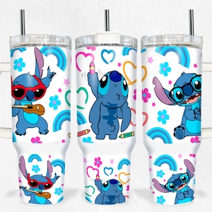 Magical Snacks 40oz Tumbler Wrap Png, Cartoon Characters 2 pieces 40 oz Tumbler Png, Spring Cartoon 40oz Tumbler Png Sublimation Design