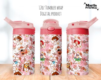 Cartoon Tumbler png, Toy World Sippy Cup 12oz, Boy Flip Top Tumbler 12oz