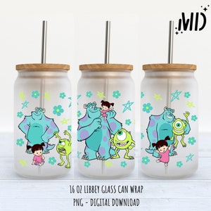 Monsters Libbey 16oz - Sublimation Design - Sublimation Design Digital Download - PNG