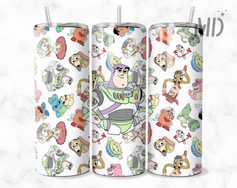 Story Friends Tumbler Wrap - 20oz Straight Skinny Wrap - Sublimation Design - Sublimation Design Digital Download - PNG