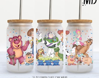 Story Friends Libbey 16oz Wrap - Sublimation Design - Story Friends Can Glass 16oz - Sublimation Design Digital Download - PNG