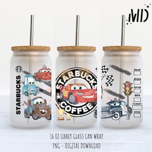 Cars Libbey 16oz - Sublimation Design - Sublimation Design Digital Download - PNG
