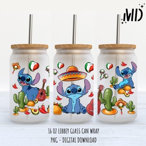 Mexican Libbey 16 oz, Surf Glass Can 16oz, Mexican Tumbler