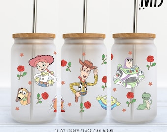 Story Friends Libbey 473 ml Wrap - Sublimeringsdesign - Story Friends burkglas 473 ml - Sublimeringsdesign digital nedladdning - PNG
