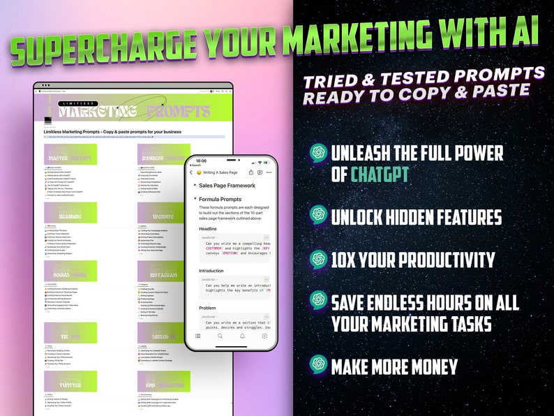 Chatgpt Prompts for Marketing, Chatgpt Marketing Commands, AI Marketing ...