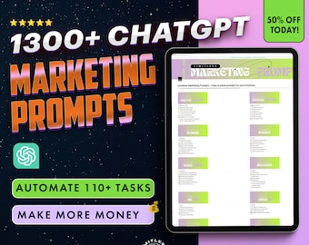 ChatGPT Prompts For Marketing, ChatGPT Marketing Commands, AI Marketing Prompts, ChatGPT Hacks, Social Media Prompts, ChatGPT Content