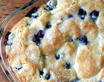 Gâteau petit-déjeuner au babeurre et aux bleuets Télécharger la recette PDF