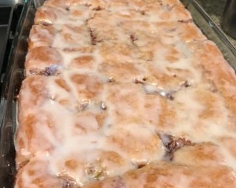 Pastel de merienda de manzana y canelaDescargar