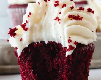 Descargar receta de cupcakes de terciopelo rojo.