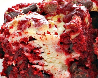 Red Velvet Cream Cheese Brownies