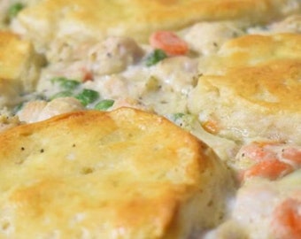 Mom's Fabulous Chicken Pot Pie with Biscuit Crust Recipe Download