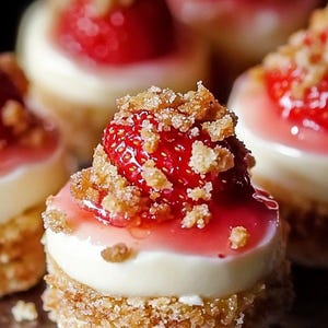 Recept voor Strawberry Crunch Cheesecake Bites Downloaden