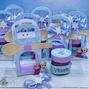 Mini nutella 10 pz (con scatola o senza) - personalizzabile con qualsiasi tema, regalo di fine festa, bomboniera battesimo, comunione