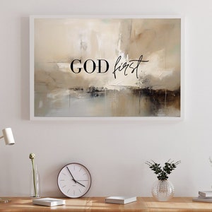 God first, Christian pictures, picture Bible verse poster faith wall art Christian saying picture Christian saying, digital download