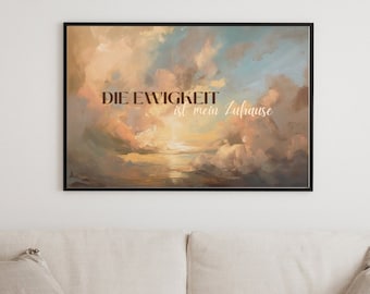 eternity is my home, Christian picture Bible verse poster faith wall art Christian saying picture, modern Bible art