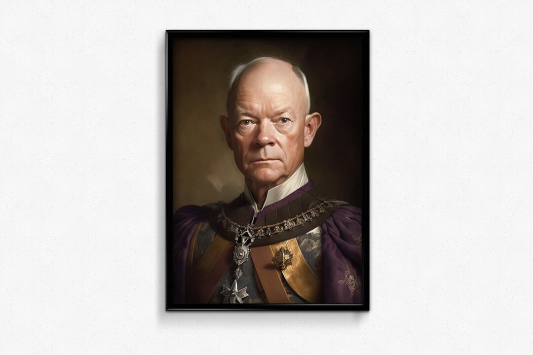 Renaissance Dwight D. Eisenhower Print DIGITAL Print - Etsy