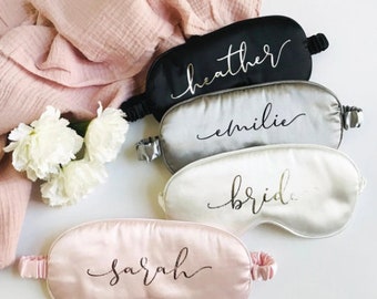 Personalized Sleep Eye Mask,Bridesmaid Gifts,Wedding Gifts,Party Favors,Bridal Party Gift,Pamper Gift,Gift for Mother