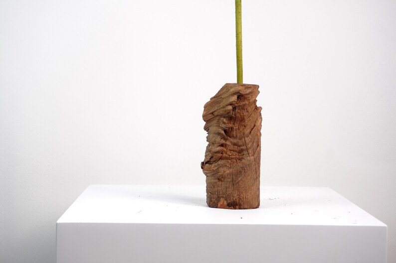 Wabisabi Handmade Wooden Vase Dali Ironwood Home Decor Etsy