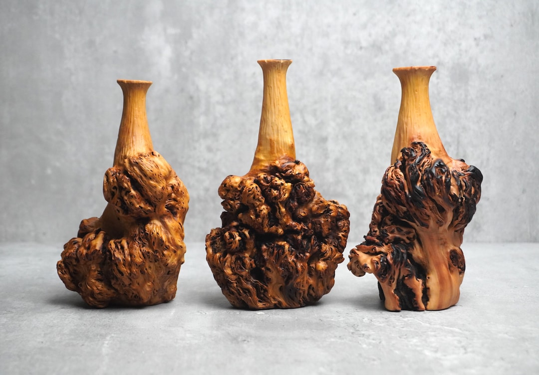 wabi-sabi-handmade-wooden-vase-zen-huckleberry-wood-home-etsy