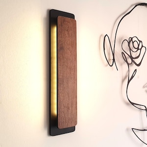 Wireless LED Wall Sconce: Battery Operated, Modern Home Decor