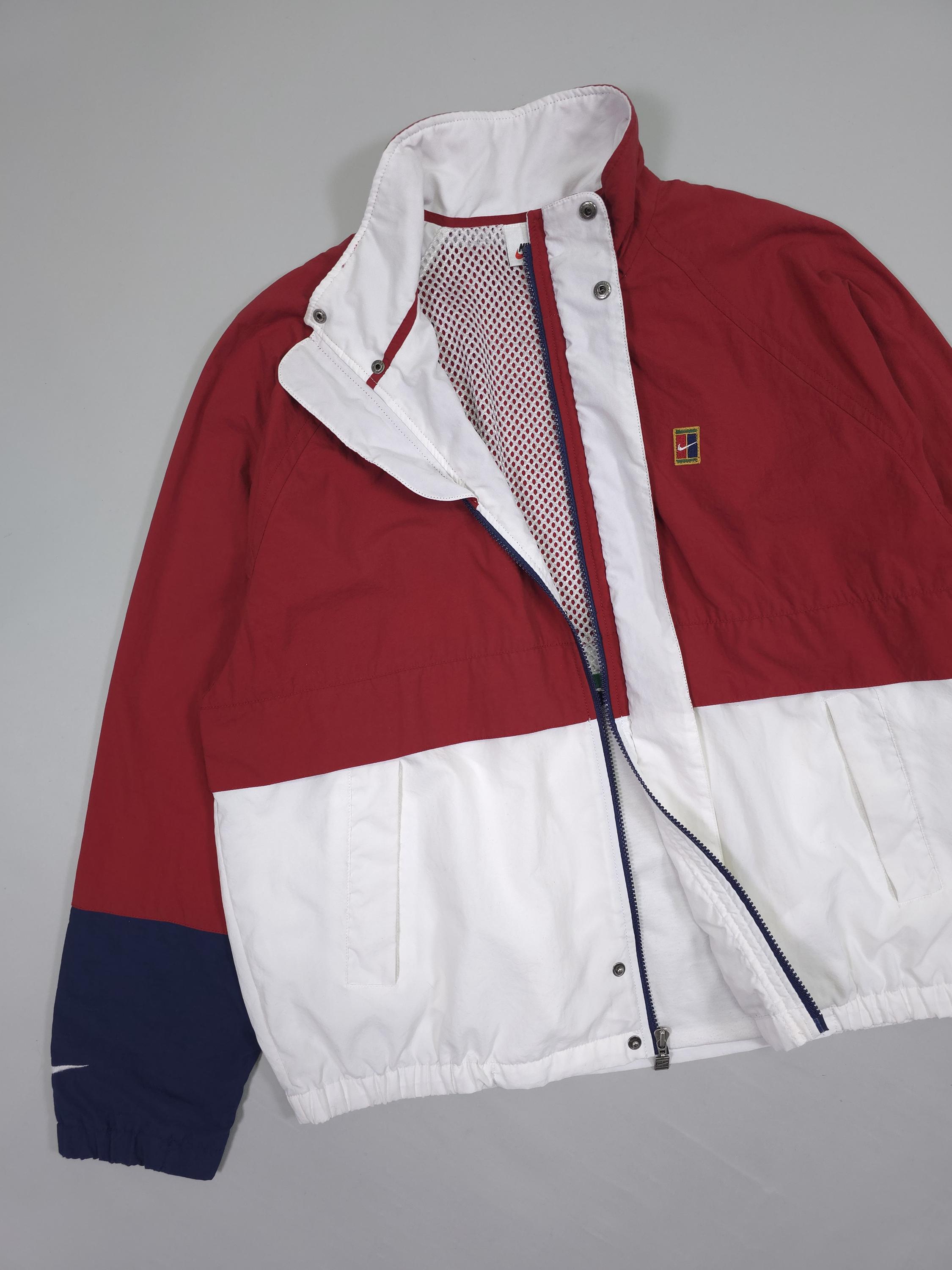 Nike ウィンドブレーカー 黒/白/赤　1990年代 90年代 ナイキ テニス/コート ウィンドブレーカー ジャケット – レッド