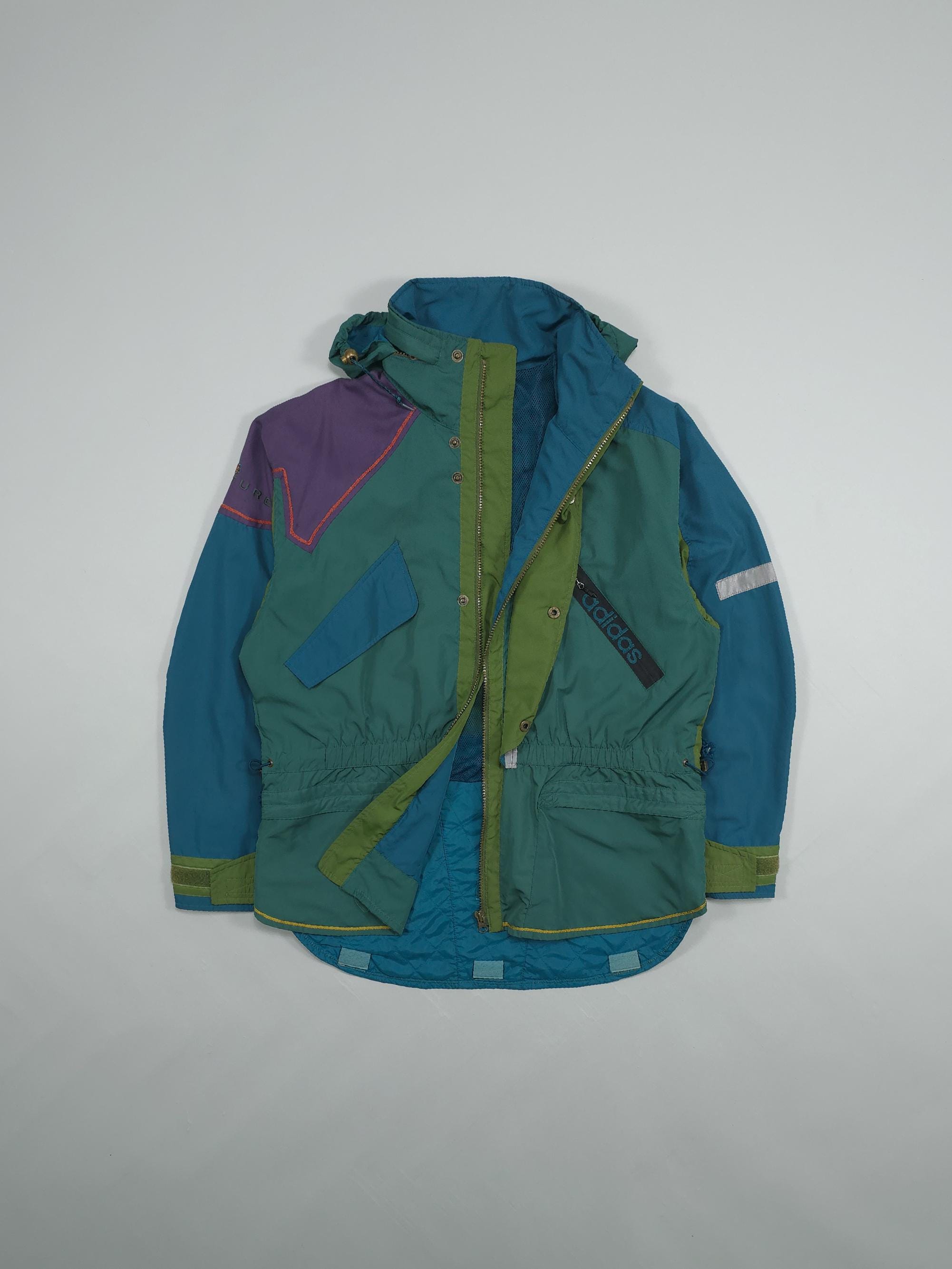 90s Adidas Adventure Chameleon Technical Jacket – Teal/green