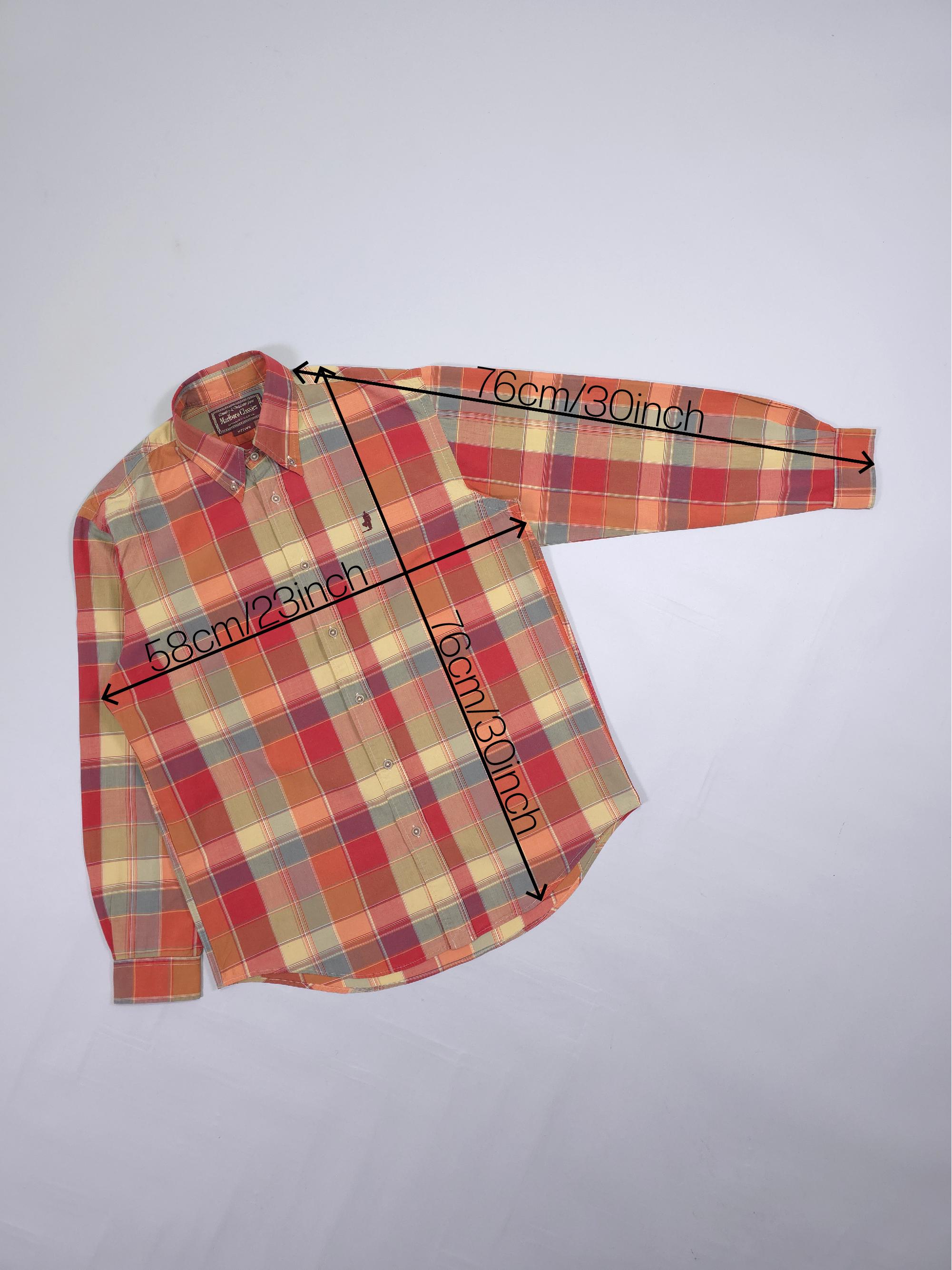 90s Marlboro Classics Western Plaid Shirt – Multicolor Checkered 
